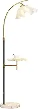 Indoor Floor Lamps Floor Lamp with Table Attached, Marble End Side Table Floor Lamp, Adjustable Reading Lamp for Office, Living Room, Bedroom, Dining Room Standing Lamp