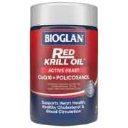 Bioglan Red Krill Oil Active Heart 60 Soft Capsules Supports Heart Health CoQ10