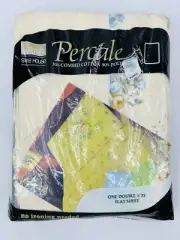 Vintage NEW Montgomery Ward Double Full Flat Sheet Floral Cotton Blend