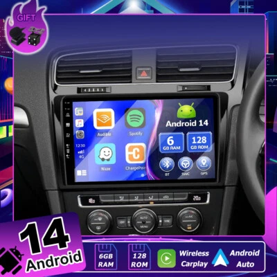 6G+128GB For VW Golf Mk7 2013-2020 Car Stereo Navi Apple Car Play DSP Android 14 (for: Volkswagen)