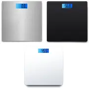 Electronic Digital Glass Body Bathroom Scale 180KG Gym Weight Black Glass Colour