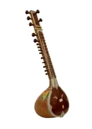 Hand Craved Work 7 Main & 9 Sympathetic Strings Left & Right Handed Sitar Bag