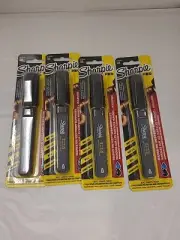 4 Sharpie Pro Permanent Marker, Marks on Metal, Wood, PVC, Concrete (Fine)