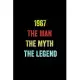 1967 The Man The Myth The Legend: 6 X 9 Blank Lined journal Gifts Idea - Birthday Gift Lined Notebook / journal gift for men - Soft Cover, Matte Finis