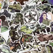 50 pcs ARMY Military Fans Stickers Pack Lot for Laptop Helmet Phone Decal W03S