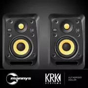 KRK V4 S4 Powered 4" Studio Monitors (Pair) (Black)