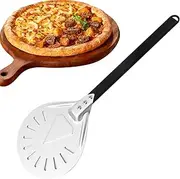 Pizza Spatula - 7-Inch Stainless Steel Turning Peel Pizza Shovel,Slider Paddle & Server Tool for Cooking, Baking, Grilling Home Restaurants