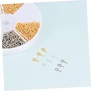 TEHAUX Complete Set of Sheep Eye Bolts Threaded Hook Screws Self-Tapping for Socket Hook Rings Home Improvement