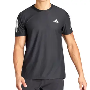 Adidas OWN The Run 男款 黑白色 上衣 運動 訓練 健身 慢跑 吸濕排汗 反光 短袖 IN1500