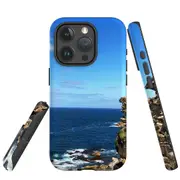 For iPhone 15 Pro Max Case, Shielding Cover, Ocean Cliffs
