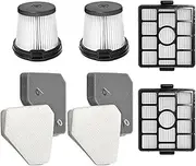 8 Pack Replacement Filters for Shark BU3523 BU3521 BU3120 Clean & Empty Cordless Stick Vacuum, 2 Pre-Motor Filter, 2 Foam Filter, 2 Felt Filter, 2 HEPA Filter, Washable