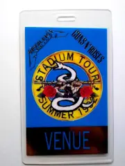 Metallica Guns N Roses Backstage Pass 1992 Stadium Tour Hard Rock Metal Music