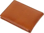 [ANDRESLAD] Leather Id Holder Card Folder Travel Document Holder Driver License Identification Wallet Certificates Organizing Bag