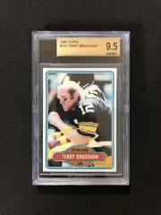 1980 Topps Football TERRY BRADSHAW #200 BVG/BGS GRADED 9.5 - GEM MINT A