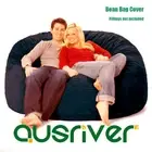 Navy Suede Large Bean Bag Cover Luxury Reading Relaxing Warm Movie Couch Gift