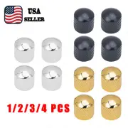 1-4 pcs 18-Splines Metal Guitar Dome Volume Tone Knobs For Les Paul SG 3 Color