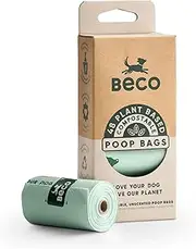 Beco Dog Travel & Hygiene Home Compostable Dog Poop Bags 48pk made from recycled plastic