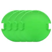 Superio Round Snow Saucer Sled 4 Pack Green, 26" Disc for Kids and Adults