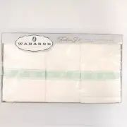 Vintage WABASSO Boxed Sheet Set Full Double Flat & 2 Cases Embroidered Daisy