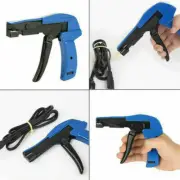 2 IN 1 Cable Zip Tie Gun Tool Tension Tightener Fastening Flush Cutter Remover