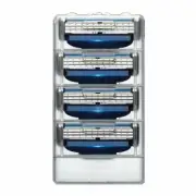 4pcs Shaving Razor Blades 3 Layers For Gillette Mach3 Straight Razor Fit Turbo