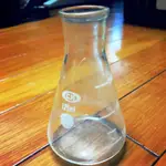 【二手】實驗用三角錐玻璃瓶（小）125CC