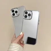 Mirror Case For iPhone 15 14 Pro Max 13 12 11 Plating Glossy Shockproof Cover