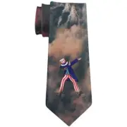 4th of July Dabbing Uncle Sam Fireworks Sub All Over Neck Tie