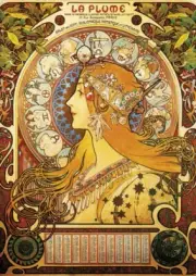 Alphonse Mucha - A4 size 21x29.7cm QUALITY Decor Canvas Print Poster Unframed