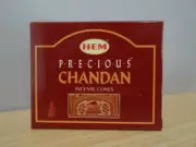 Precious Chandan Incense Cones 1 Box of 10 HEM Free Post AU
