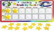 Kenson Kids I Can Do It! Brush My Teeth Reward Chart KPSOH3000 toothbrushing chart, oral hygine, star chart for kids 5x11.5 inches, Ages 3+