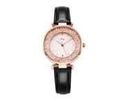 W11 Black and White Literary Belt Ladies Watch Fashion Flowing Shiny Watch Waterproof Quartz Watch Girls Decorative Wristband Jewelry