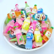 10Pcs New Kawaii Cute Fruit Beverage Flat Back Resin Cabochons Scrapbooking DIY
