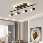 Flush Mount Wall/Ceiling Spot Lights LED Track Light Rotatable Head for Kitchen