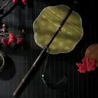 Ancient Style Long Handle Fan Rollable Group Fan Performance Props