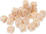 Vaguelly 24Pcs Acrylic Token Dice Counters for Card Games Learning Activities Decorative with for Fun Engaging Play Present for Game Enthusiasts