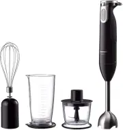 Panasonic Stainless Steel 3-In-1 Stick Blender, Chopper and Whisk, Easy to Grip