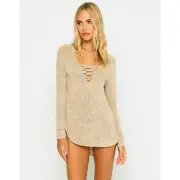 Beach Bunny Payton Beach Sweater- Tortuga COVER UP NWT SIZE L