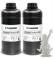 2 PK Flashforge Photopolymer 3D Printer Rapid Resin UV-Curing 405nm 1000g Transp