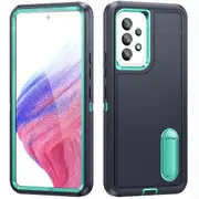 MCC Shockproof Samsung Galaxy A04S Case Cover Heavy Duty with Stand A047 [Navy+Light Blue]