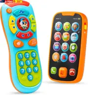 Baby Learning Remote and Smartphone Bundle for 6-12 Months, Play Remote Early Ed
