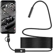 USB Snake Inspection Camera, 2.0 MP IP67 Waterproof USB C Borescope, Type-C Scop