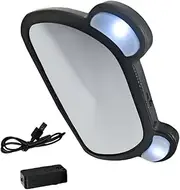 Car Interior Backseat Mirror Led Observation Mirror Powered Removable Comfortable
