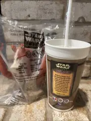 Star Wars Episode 1 cup & Topper Jar Jar Binks - Pizza Hut-original package-1999