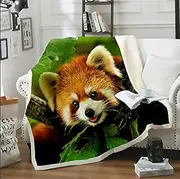 3D Print Cute Animal Red Panda Big Cat Blanket Sofa Bed Chair Rest Bedding Home Indoor Decor Supply Adult Kids 230×200CM