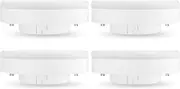 LUTW GX53 LED Bulb, 6W Equivalent to 50W Halogen, 2700K Warm White Light, Non-Dimmable, Beam Angle: 120°, 556LM GX53 Recessed LED Spotlight for Cabinets, Showcases, Wardrobes, Pack of 4