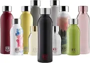 BUGATTI B Bottles Twin Water Bottle Matt Black 500 ML, Water Flask That Keeps Liquids hot for H12, Cold for H24 and ice for H36, 18/10 Stainless Steel Water Bottles, Reusable Gym Bottle