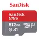 【SanDisk】512G ULTRA MicroSD 120MB/S UHS-I C10 A1 記憶卡 紅灰