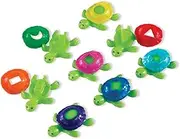 Learning Resources Shape Shell Turtles, Learn Shapes, Bath Toys Set of 8, Ages 2+