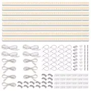 8-Pack T5 Grow Lights Full Spectrum, 2ft 80W LED Grow Light Strip for Greenhouse